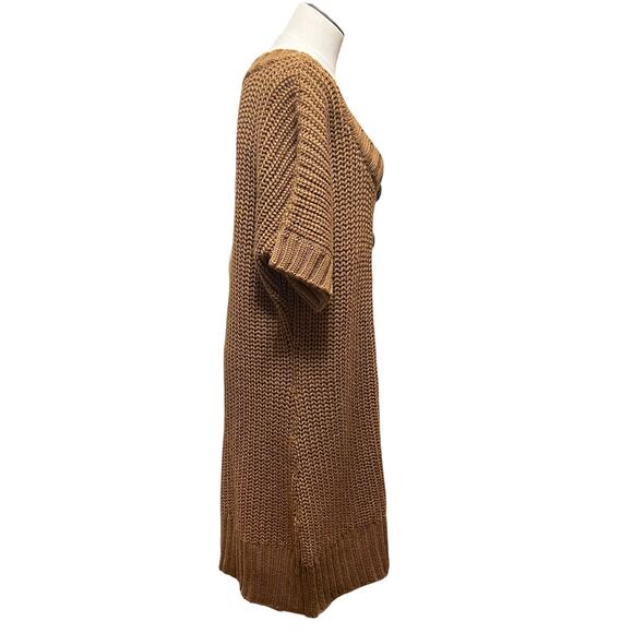 Soft Surroundings Womens Brown Wool Blend Chunky Knit Tunic Sweater Dress Sz XL - Picture 6 of 14